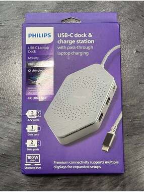 Philips USB-C Dock & Charge Station-NEW ELITE 3 PORTS